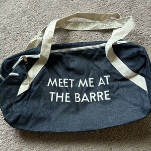 Meet Me At The Barre small duffle bag!  💼
